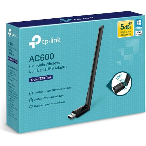 TP-Link Archer T2U Plus AC600 High Gain 5G