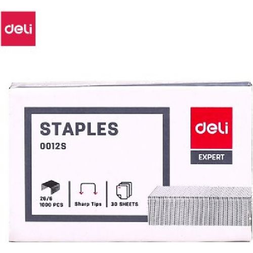 Agrafes Staples deli 0012S 26/6 - 3