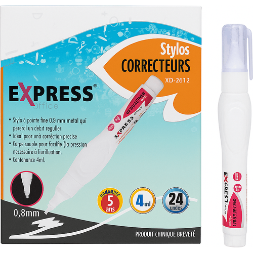 Stylo Correcteur Express 7ml 0.8mm 24pcs