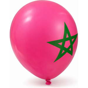 Ballon drapeau marocain - 100pcs
