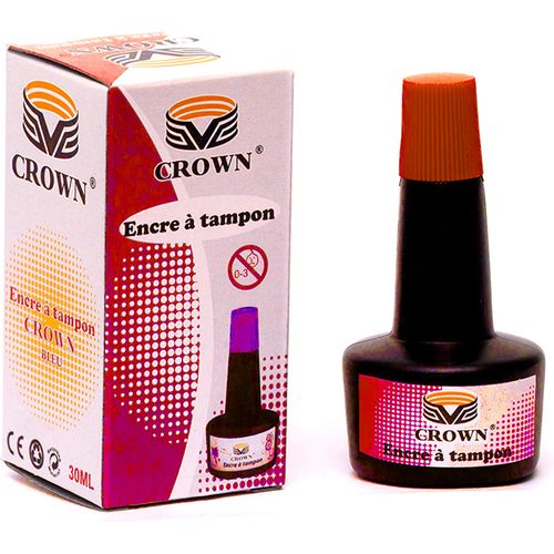 Encre à tampon Crown E030R Rouge 30ml
