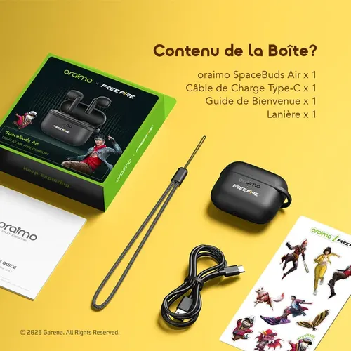 oraimo SpaceBuds Air Freefire - 3
