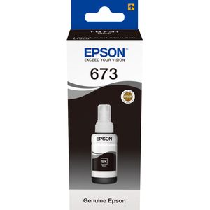 Epson 673 BK Noir - Bouteille d'encre Epson d'origine