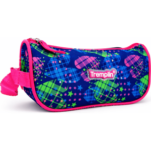 Trousse scolaire Tremplin bleue et rose – Motifs étoiles