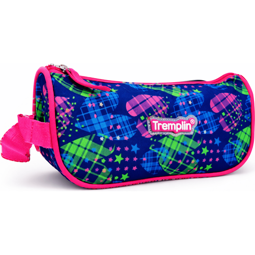 Trousse scolaire Tremplin bleue et rose – Motifs étoiles