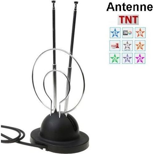 Antenne TNT intérieur, Convient pour Chaines TV HD et SD marocaines