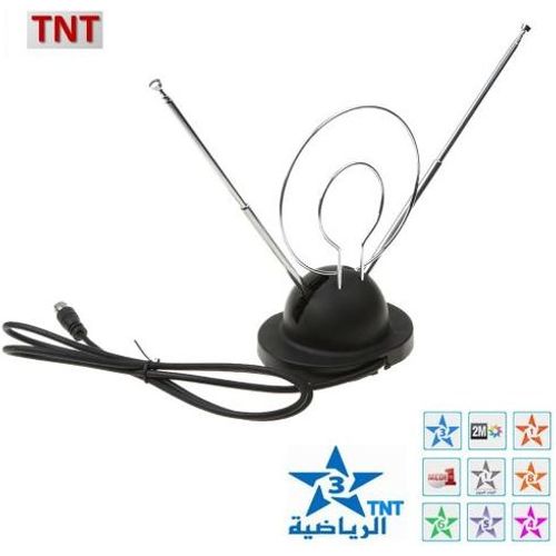 Antenne TNT intérieur, Convient pour Chaines TV HD et SD marocaines - 2