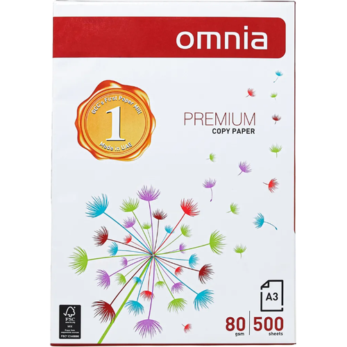 Ramette de papier A3 OMNIA 80g