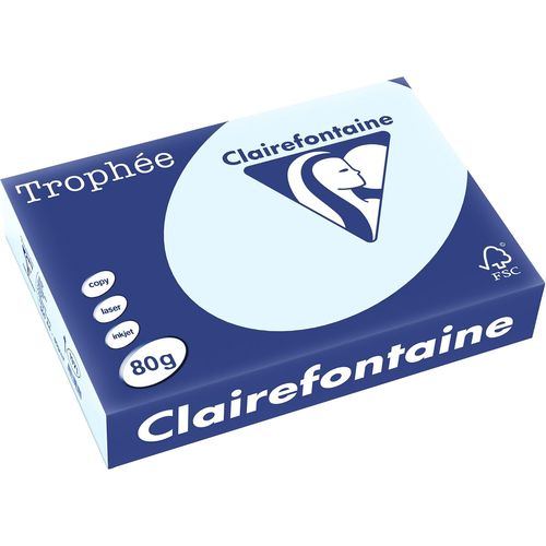 Ramette de papier Trophée -Clairefontaine Bleu 80g 500 feuilles 1971PC 