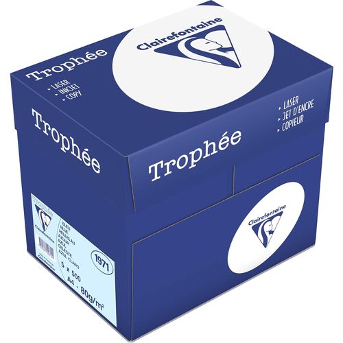 Ramette de papier Trophée -Clairefontaine Bleu 80g 500 feuilles 1971PC  - 3