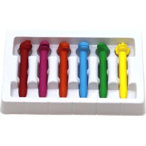 أقلام تلوين شمعية على شكل ديناصور - 2