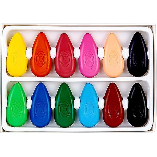 أقلام تلوين بلاستيكية  Colorino Kids – 12 لونًا بشكل قطرات للأطفال - 2