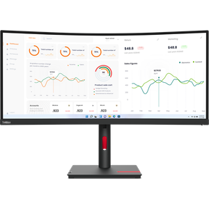 Écran incurvé 34" QHD Lenovo ThinkVision T34w-30