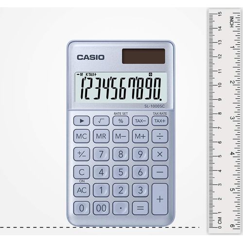 Casio SL-1000SC-BU Calculatrice de bureau – 10 chiffres - 3