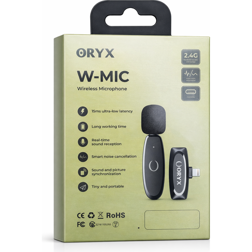 Microphone ORYX W-MIC Wireless iPhone – Micro cravate sans fil  - 3