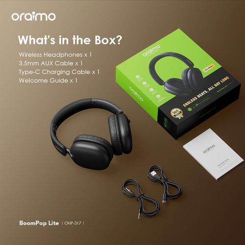 Oraimo BoomPop Lite OHP‑317 Bluetooth Headphones - 6