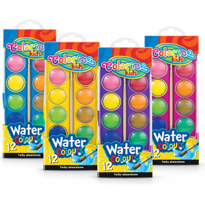 Colorino Kids Water Colours 12 – Palette Enfant Lavable, Idéale Dessin & Loisirs Créatifs
