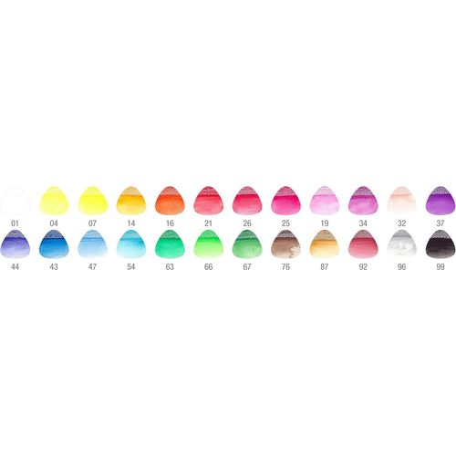 أقلام تلوين مائية فابر كاستل غريب – علبة 24 قلم – قبضة مريحة - 7