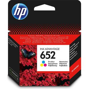 HP 652 trois couleurs - Cartouche d'encre HP d'origine