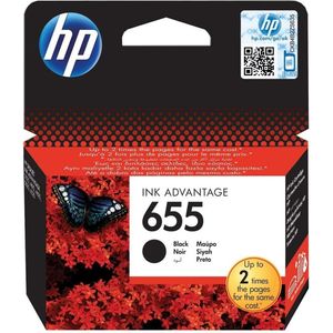 HP 655 Noir - Cartouche d'encre HP d'origine