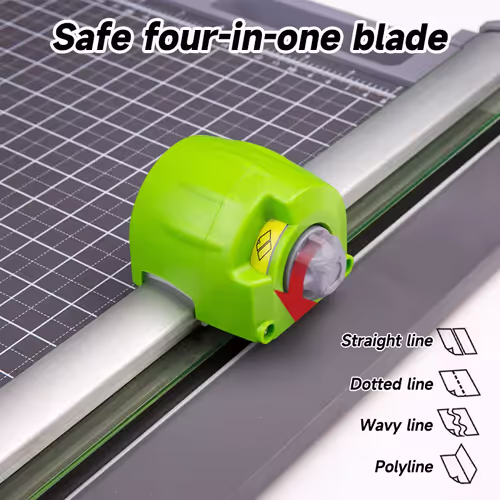 Massicot papier rotatif 4 en 1 A4 JIELISI - 2