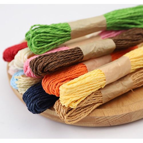 Cordes en Papier Torsadé 2 mm x 10 m – Ficelle Décorative Multicolore pour Loisirs Créatifs et Emballage au Maroc - 2