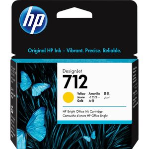 HP 712 Jaune - Cartouche d'encre HP d'origine