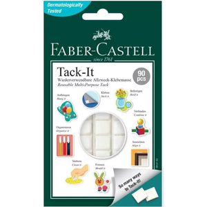 Pâte adhésive repositionnable Faber-Castell Tack-It– 90 pièces