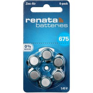 Piles auditives Renata 675 x6