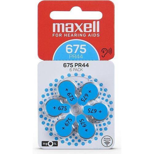 Piles auditives Maxell 675 x6
