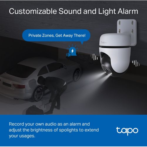 TAPO C510W - 2K 3MP Full-color - Caméra extérieure WiFi - 8