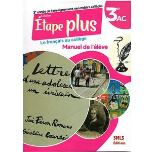 Etape plus le Français au collège Manuel de l'élève  3AC
