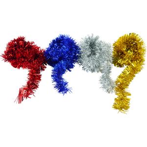 Guirlandes métallisées - Pack de 4 couleurs assorties