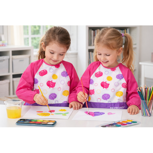 Tablier de peinture KEYROAD Rose - 2