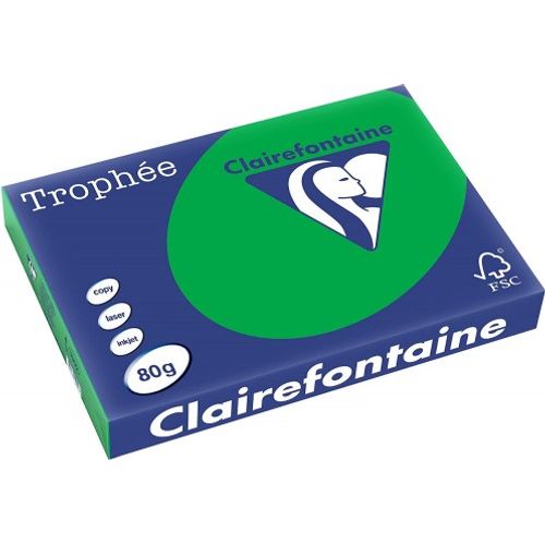Ramette de papier Trophée -Clairefontaine Vert Billard 80g 500 feuilles 1991