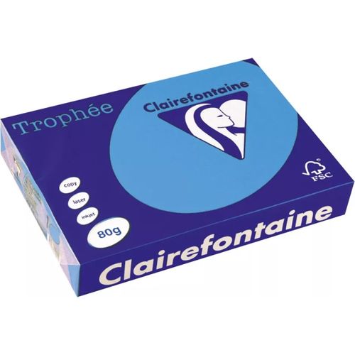 Ramette de papier Trophée -Clairefontaine Bleu Royal 80g 500 feuilles 1976PC 